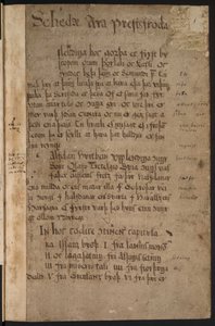 Copia de Íslendingabók por Jón Erlendsson, almacenada en el Instituto Árni Magnússon (página 15/38) de Jón Erlendsson